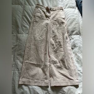 Like new high waisted everlane wide leg light pink jeans